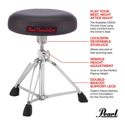 pearl drum thrones pearl d-1500 drum throne