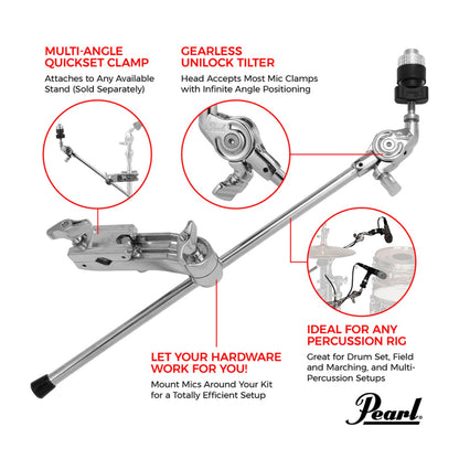 Pearl Microphone Mounts Pearl MH-70A Clamping Boom Microphone Holder