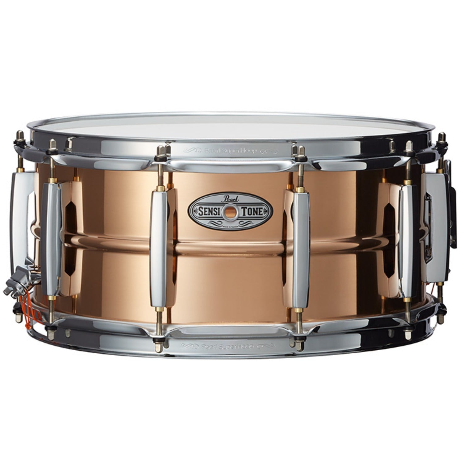 Pearl Snare Drums 14”x6.5” Pearl Sensitone Phosphor Bronze Snare Drum