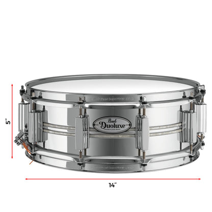 Pearl Snare Drums Pearl DUX1450BR 14" x 5" Duolux Snare Drum