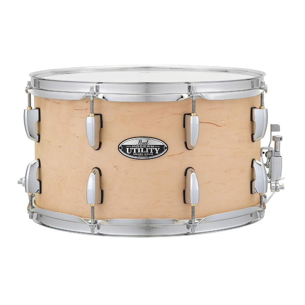 pearl snare drums pearl mus1480m modern utility maple 14 x 8 inch snare drum- satin brown