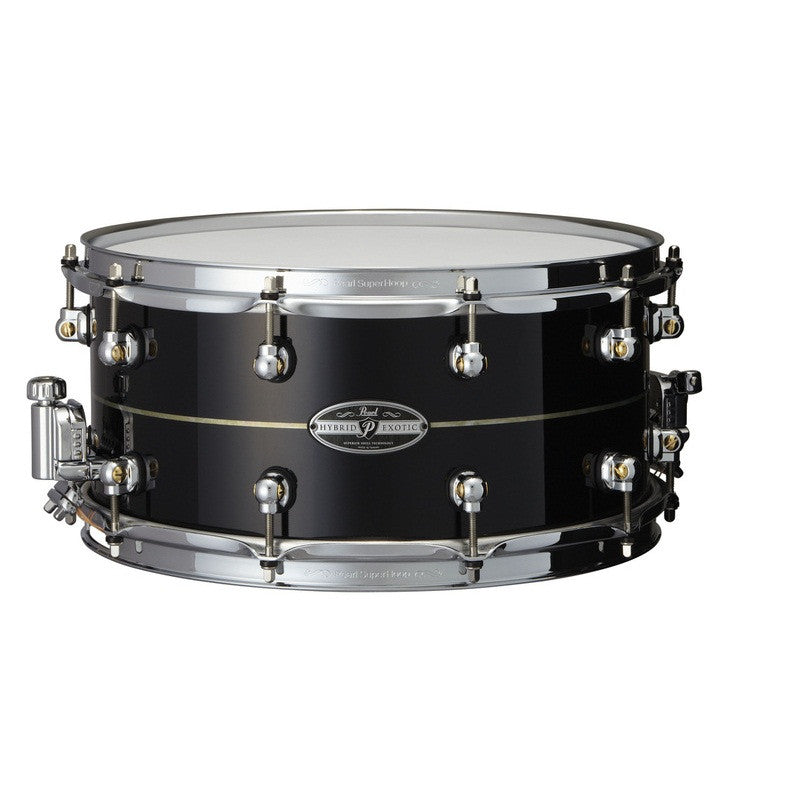 pearl snares pearl hek1465 14 x 6.5inch hybrid exotic kapur fiberglass snare drum