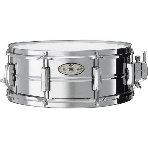 pearl snares pearl ste1450ss sensitone stainless steel snare drum
