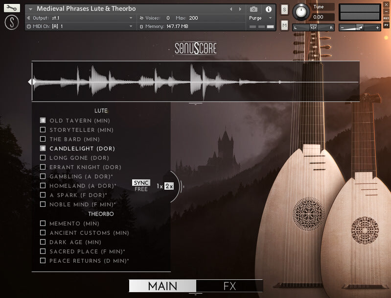 Sonuscore Lute & Therebo Medieval Phrases: Medieval Lute and Therebo Phrases