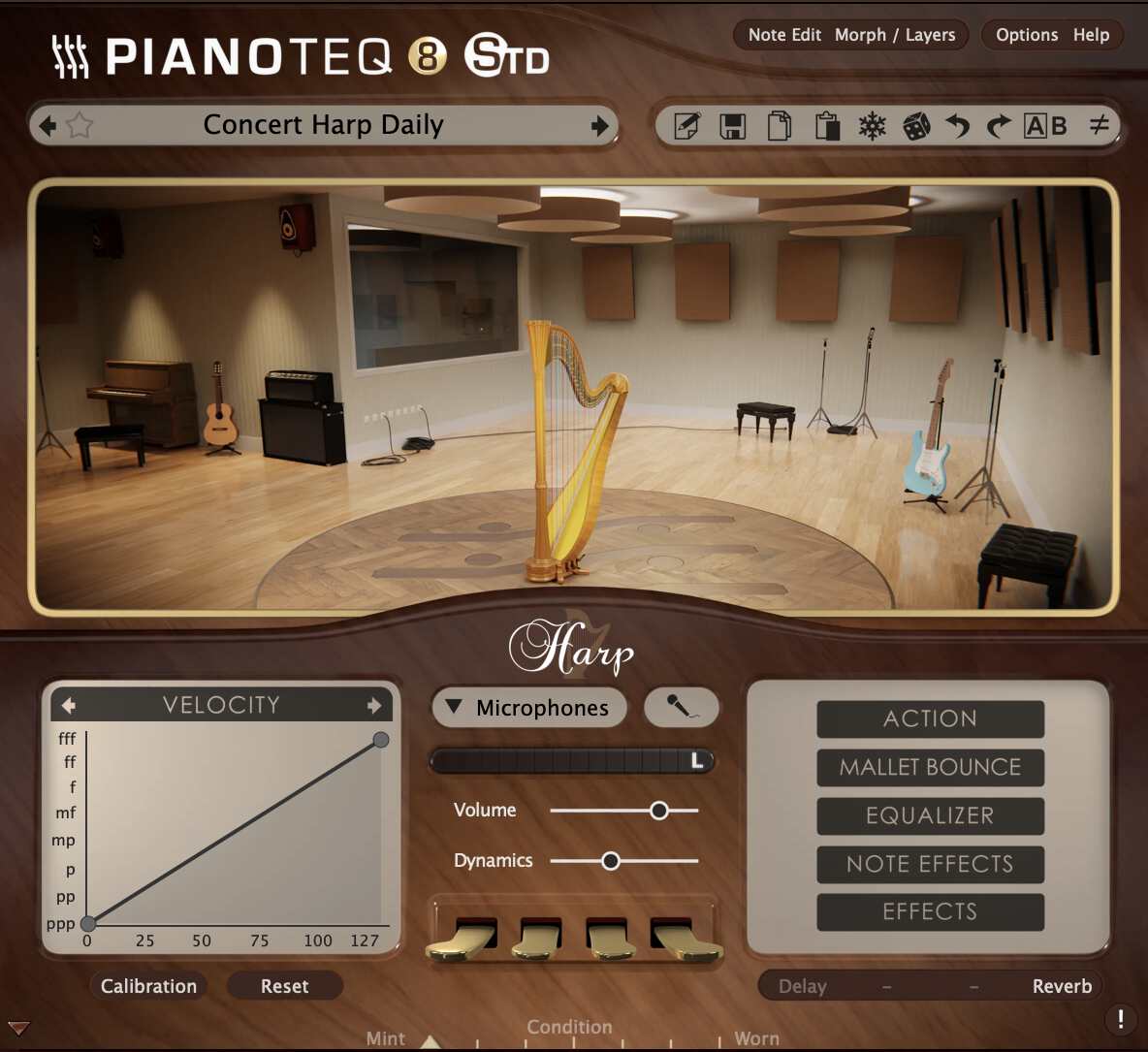 PIANOTEQ Virtual Instruments Pianoteq Harps: Concert and Celtic Harps – Professional Audio Software & Plugin
