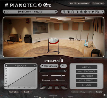 PIANOTEQ Virtual Instruments Pianoteq Steel Pans Add-On: Percussive Instruments – Professional Audio Software & Plugin