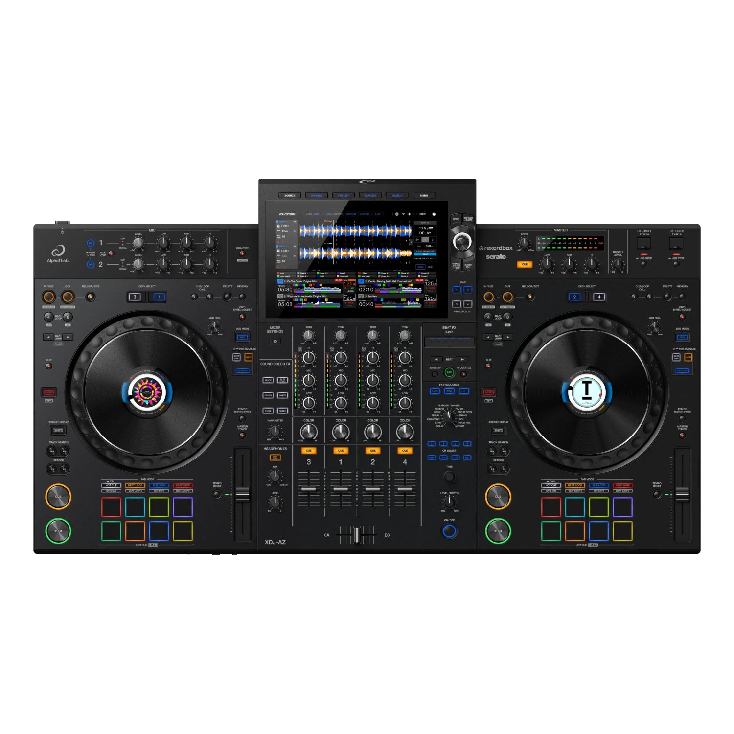 Pioneer DJ Controller Interfaces Pioneer Alphatheta XDJ-AZ 4-Channel Professional all-in-one DJ System