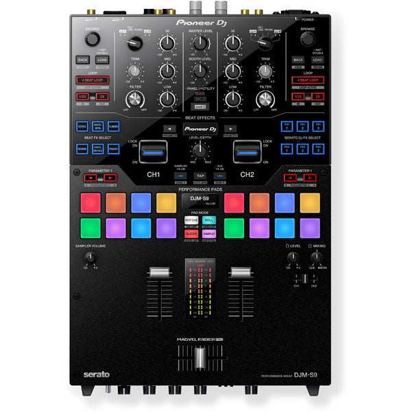 pioneer dj mixers pioneer djm-s9 professional 2-channel battle mixer (black)