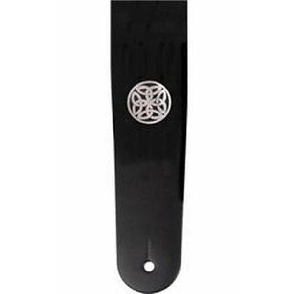 planet waves guitar straps planet waves 25l-celt leather icon /black celtic guitar strap