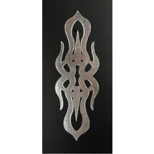 planet waves guitar straps planet waves 25l-trbb icon /black tribal band leather guitar strap