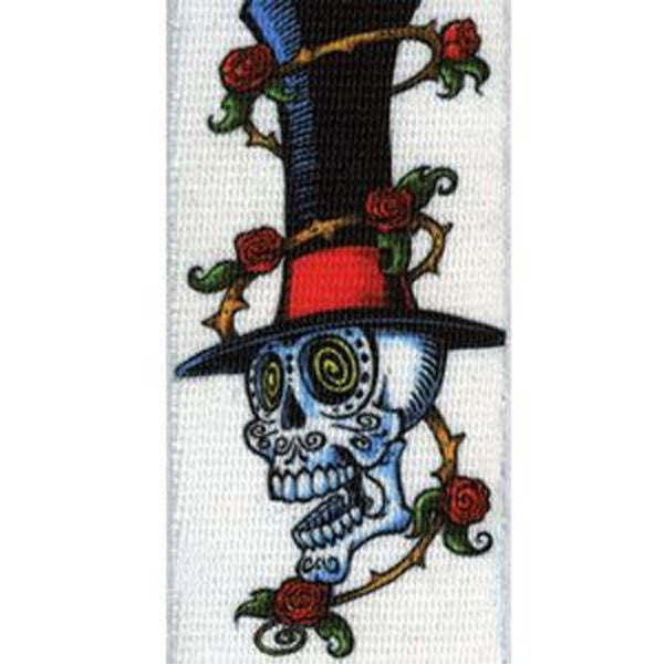 planet waves guitar straps planet waves stoked skull guitar strap 50mm 50s04