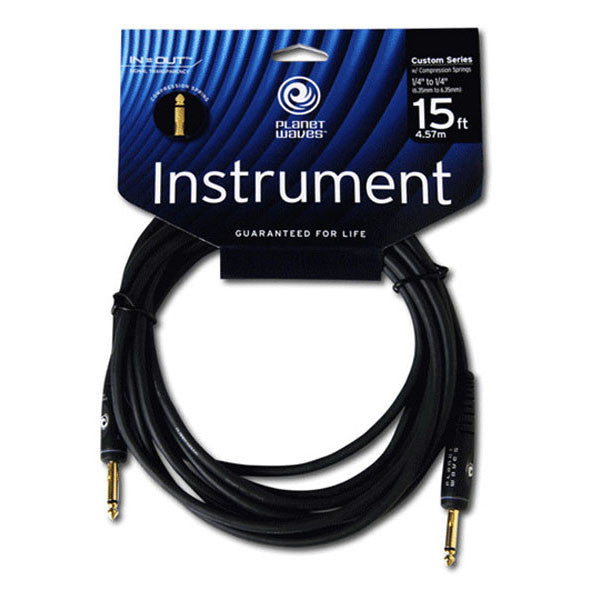 Planet Waves Instrument Cables Planet Waves PW-GCS-15 Custom Series 15' Instrument Cable
