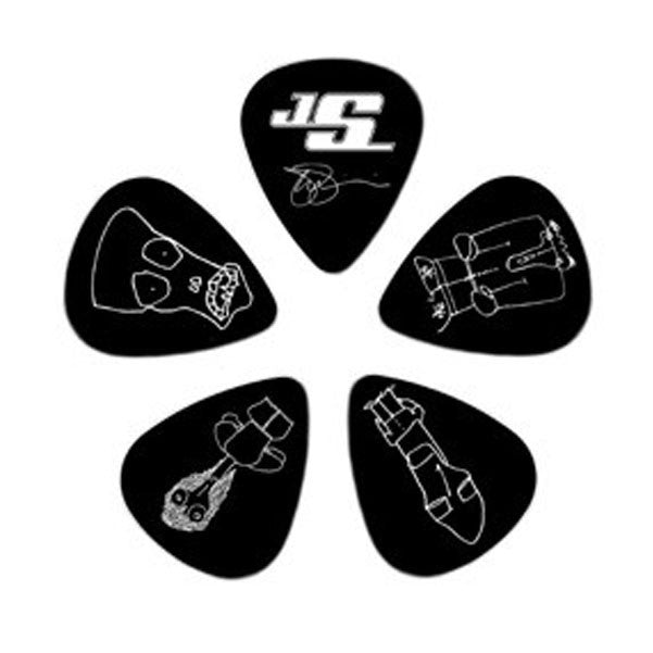 planet waves picks planet waves 1cbk6-10js black heavy joe satrian guitar pick
