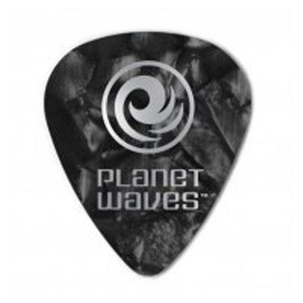 planet waves picks planet waves 1cbkp2 black pearl light celluloid standard guitar pick (pack of 10)