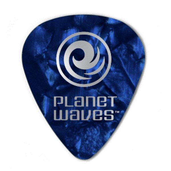 planet waves picks planet waves 1cbup4 blue pearl/medium celluloid standard guitar pick