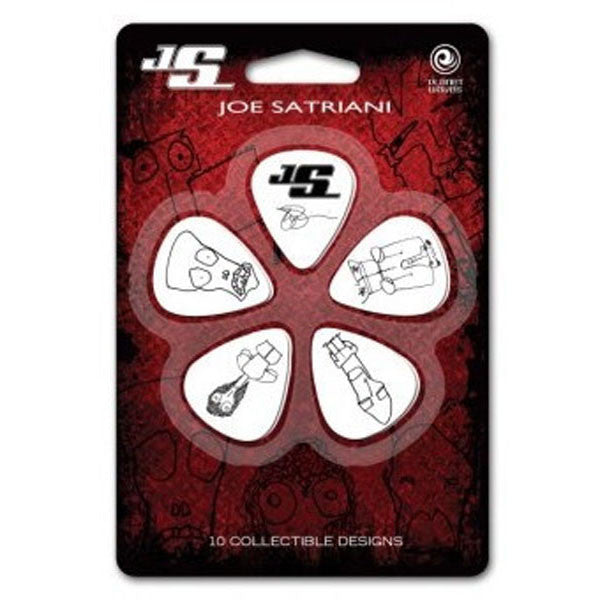 planet waves picks planet waves 1cwh4-10js white medium joe satriani guitar pick, 10-pack