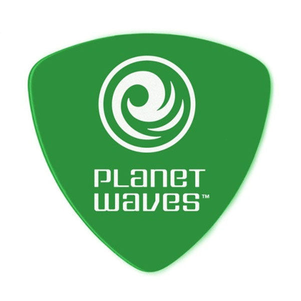 planet waves picks planet waves 2dgn4 wide shape medium duralin green guitar pick,10-pack
