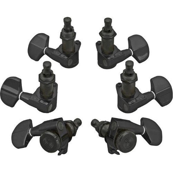 planet waves tuning machine heads planet waves auto trim guitar locking tuners 3+3 (black)