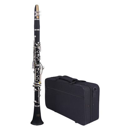 pluto clarinets pluto 6402-18c clarinet nickel plated with case