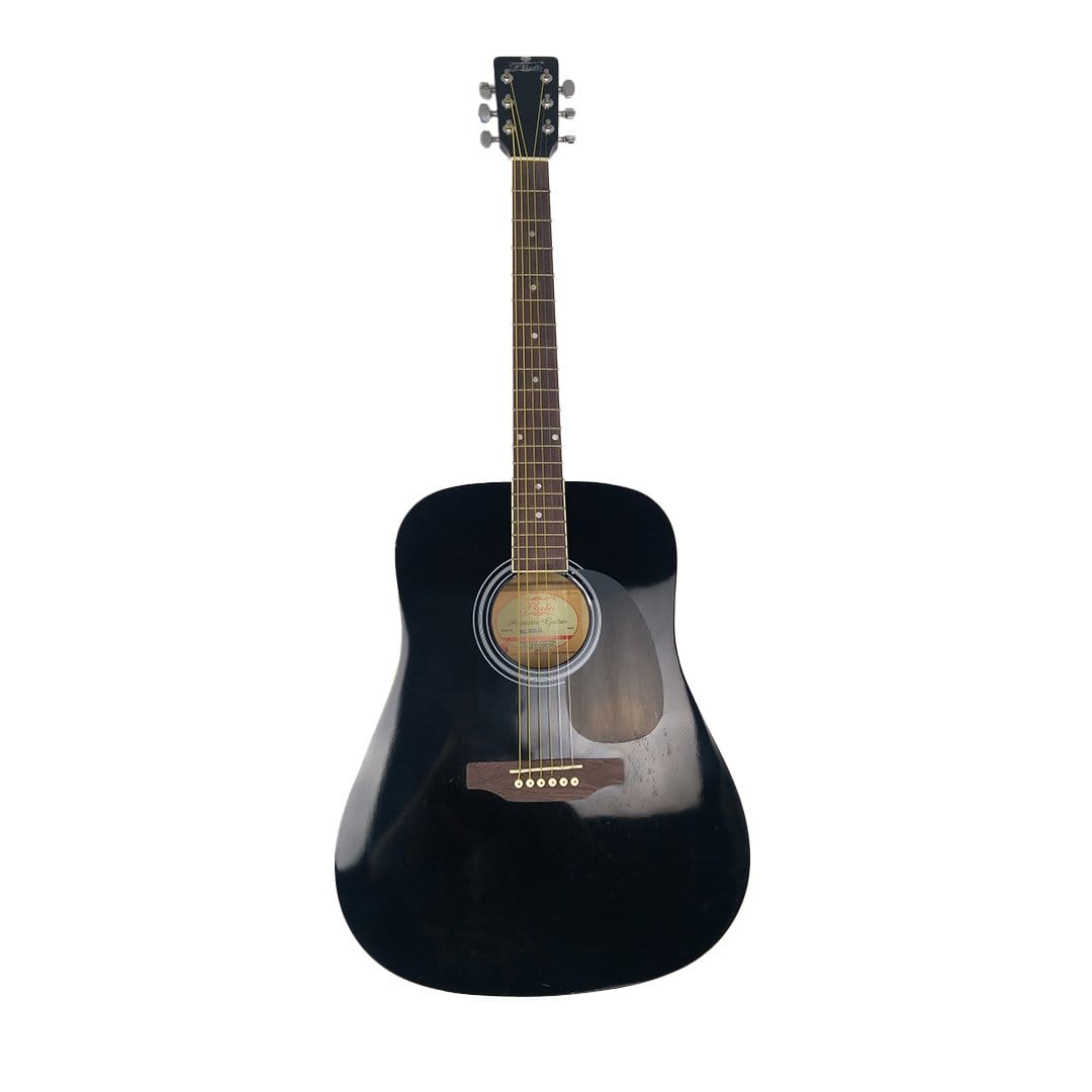 pluto electro acoustic guitars black pluto hw41-201p jumbo electro acoustic guitar with 3 band eq - black     #color_black