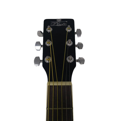pluto electro acoustic guitars black pluto hw41-201p jumbo electro acoustic guitar with 3 band eq - black     