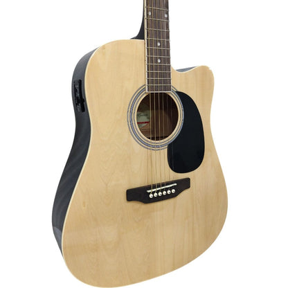 Pluto Electro Acoustic Guitars Pluto PA41CE-101 Cutaway Electro Acoustic Guitar