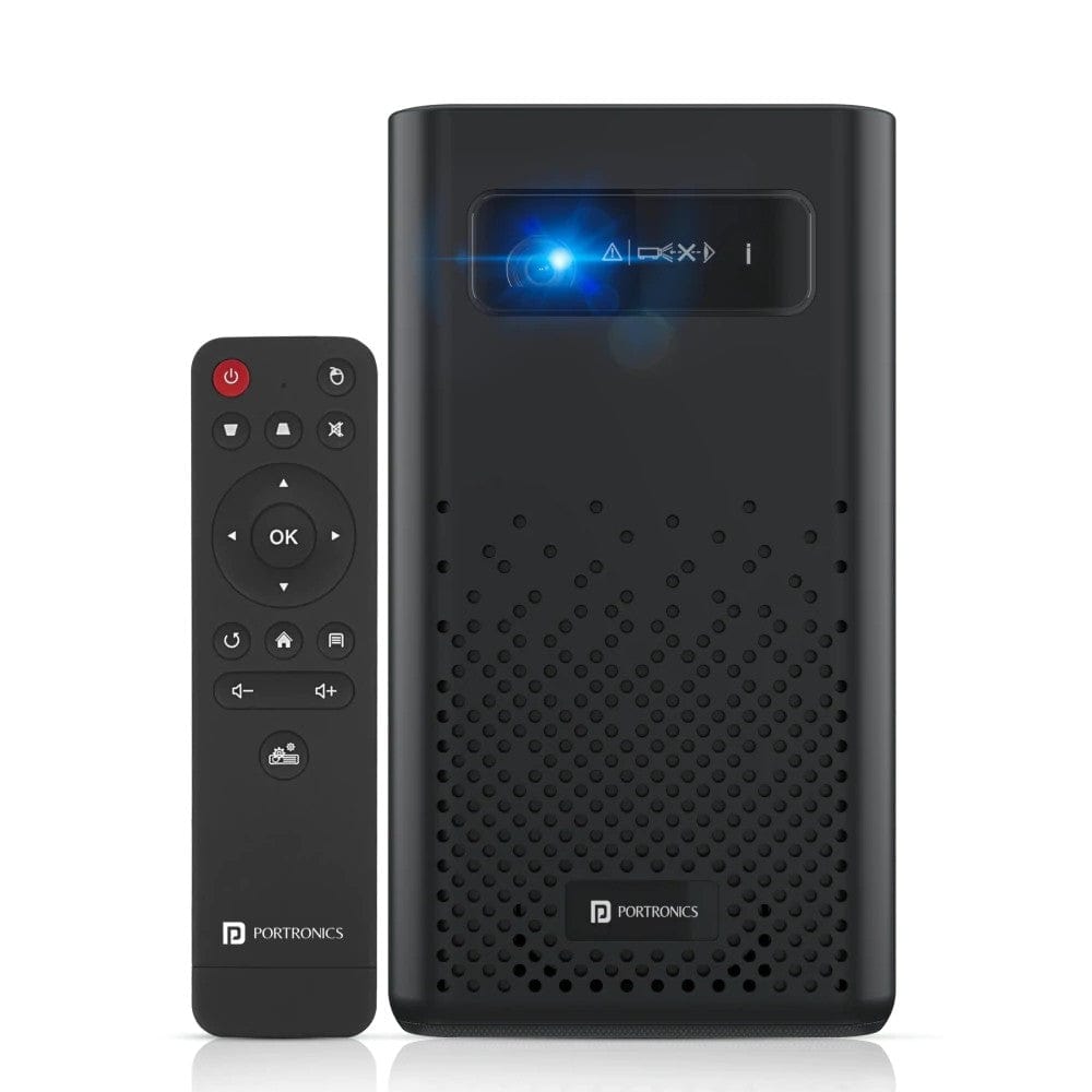 portronics accessories portronics pico 10 smart led projector with miracast - black