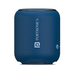 Portronics Bluetooth Speakers Blue Portronics Sound Drum 1 10W TWS Portable Bluetooth Speaker