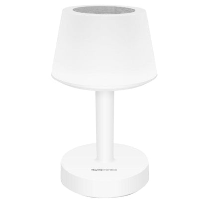 portronics bluetooth speakers portronics ilumi por719 portable led lamp with bluetooth speaker- white