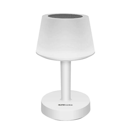 portronics bluetooth speakers portronics ilumi por719 portable led lamp with bluetooth speaker- white