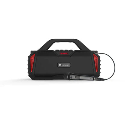 Portronics Bluetooth Speakers Red Portronics Chime 20W TWS Wireless Speaker with Wired Karaoke Microphone