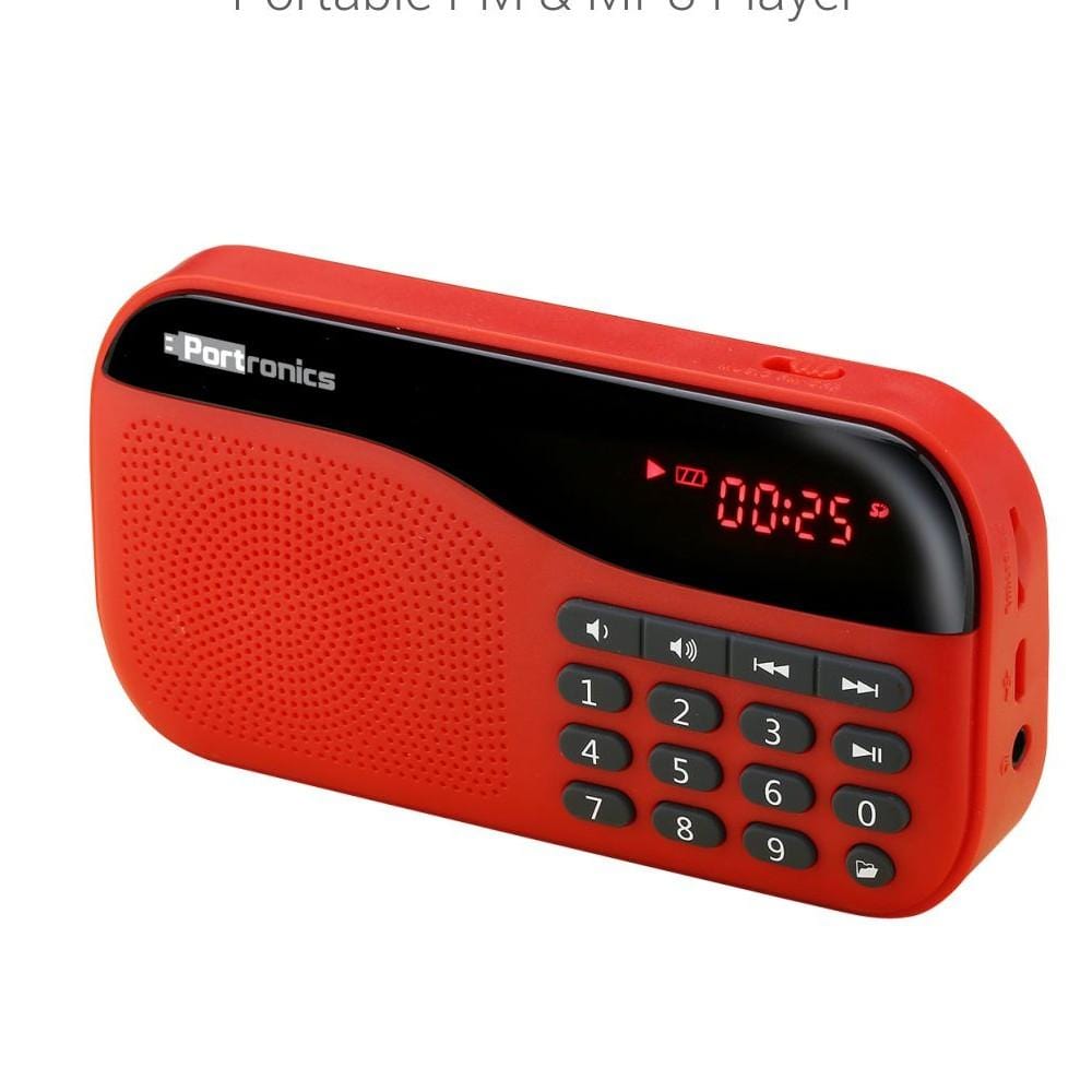 portronics bluetooth speakers red portronics plugs mini portable speaker with fm 