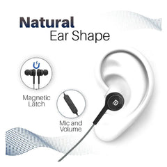 Portronics Earphones Black Portronics Harmonics 224 Wireless Bluetooth Headset with High Base