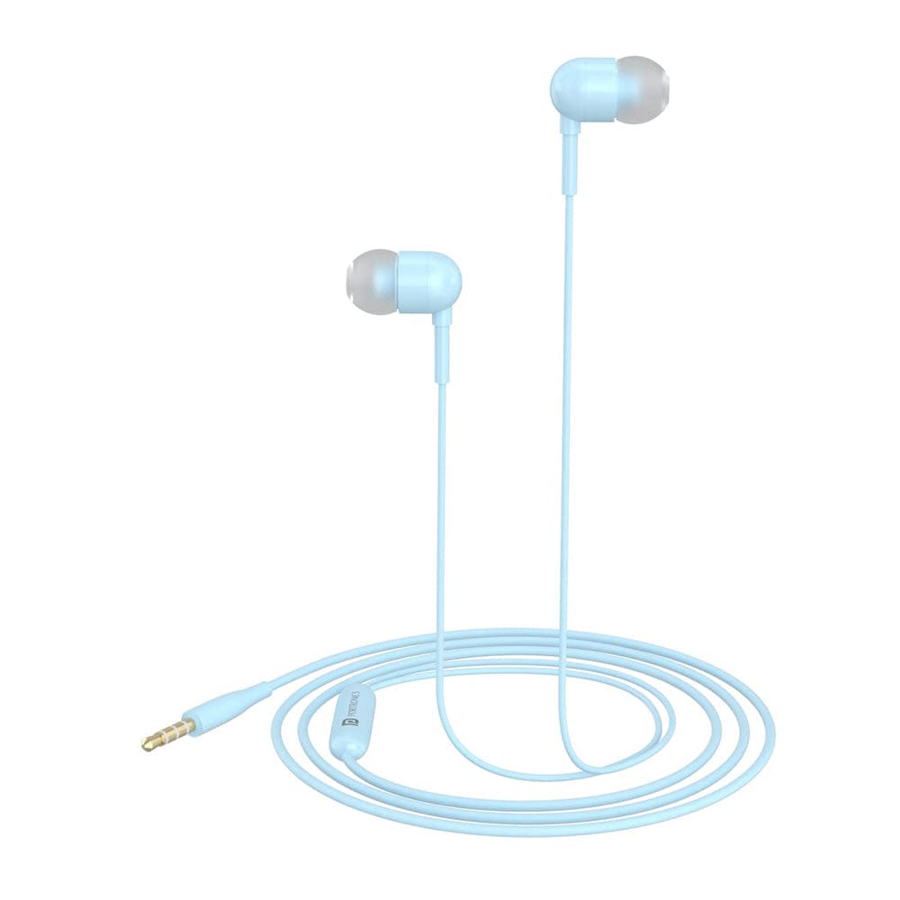 portronics earphones dark blue portronics conch 50 in ear wired earphone with 3.5mm audio jack    #color_dark-blue