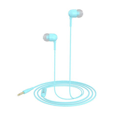 Portronics Earphones Light Blue Portronics Conch 50 In Ear Wired Earphone with 3.5mm Audio Jack