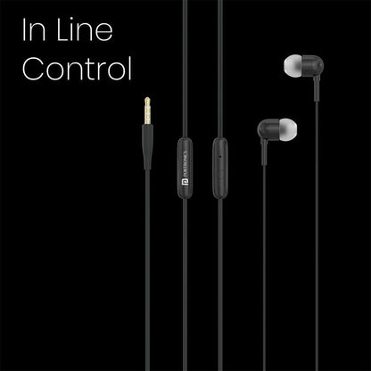 portronics earphones portronics conch 50 in ear wired earphone with 3.5mm audio jack    