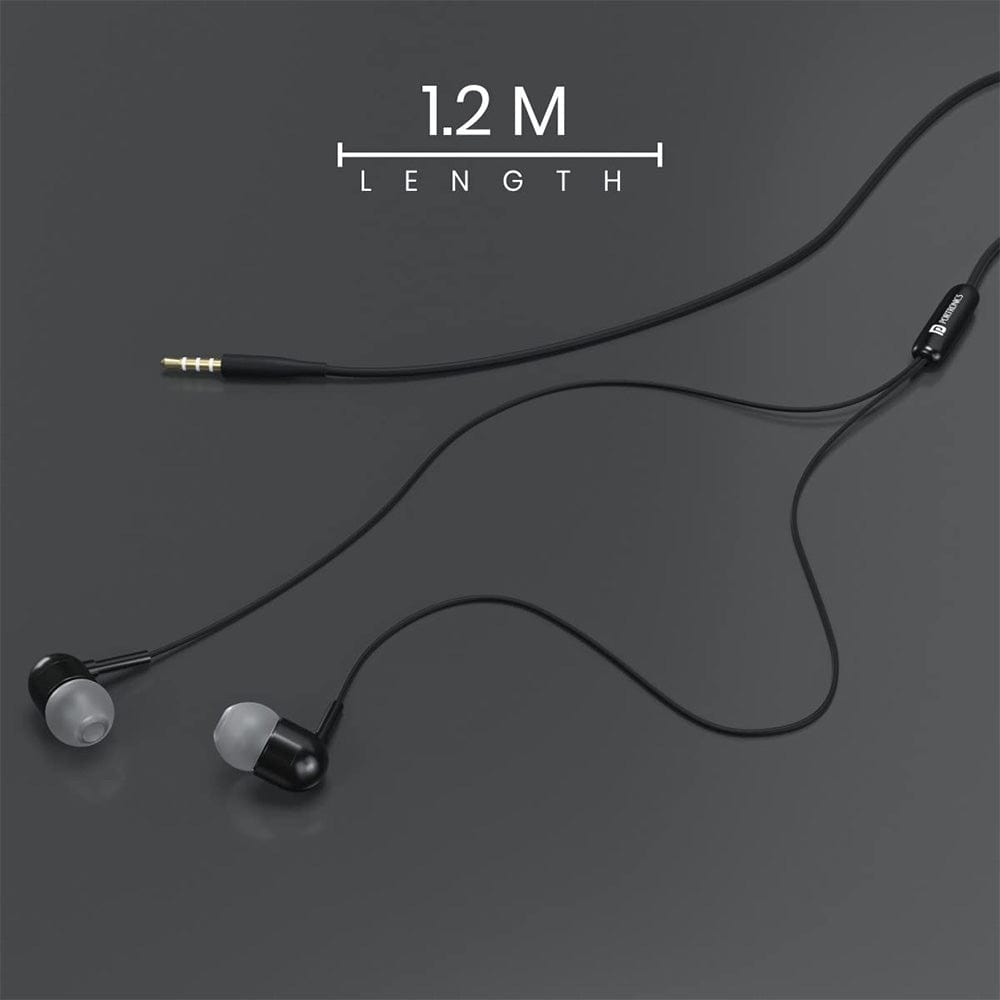 portronics earphones portronics conch 50 in ear wired earphone with 3.5mm audio jack    
