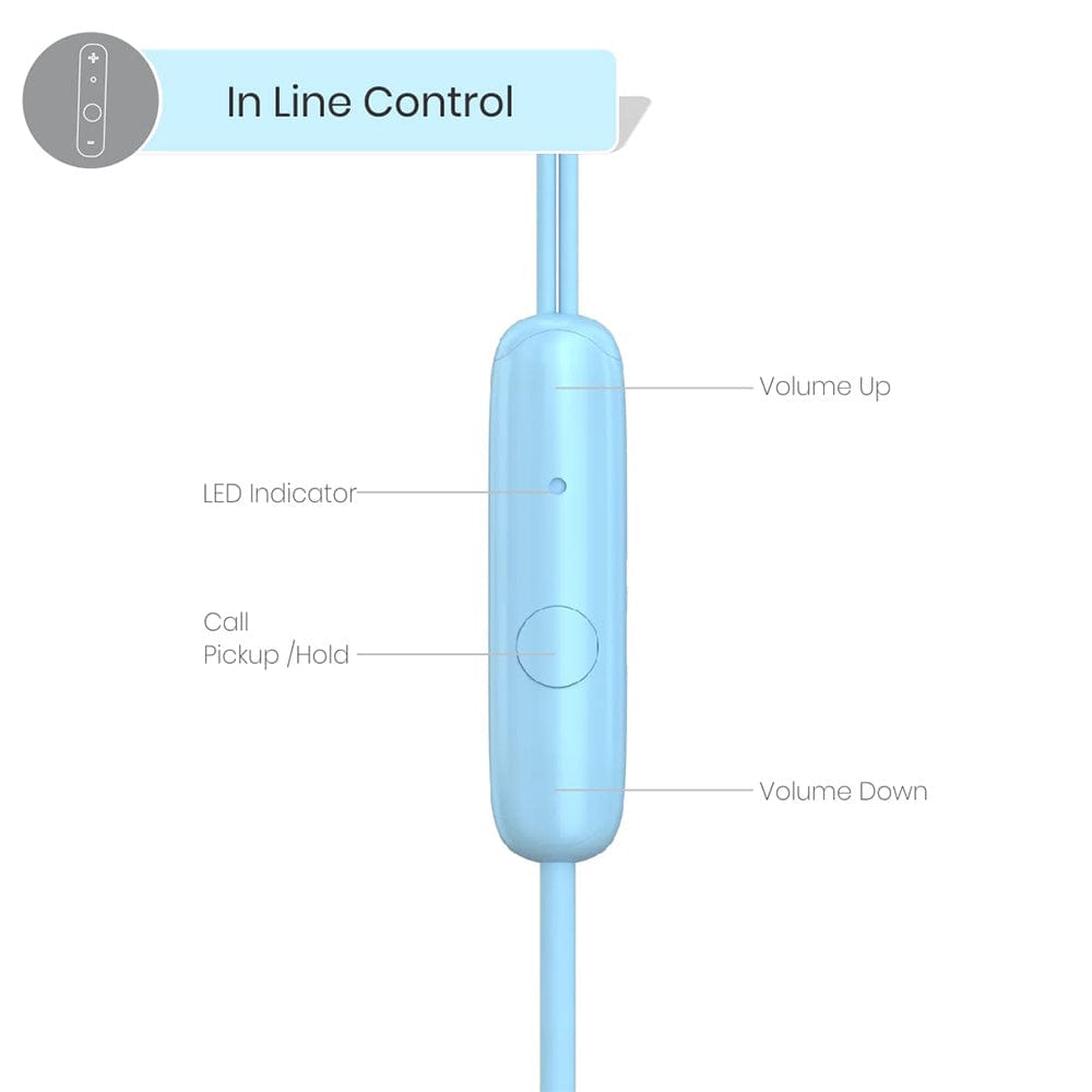 portronics earphones portronics conch 50 in ear wired earphone with 3.5mm audio jack    #color_dark-blue