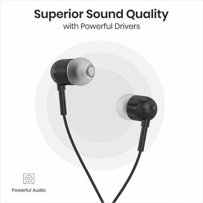 portronics earphones portronics conch 60 type c in ear wired earphone    