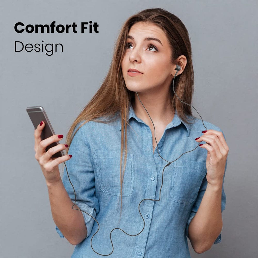portronics earphones portronics conch 60 type c in ear wired earphone    #color_grey