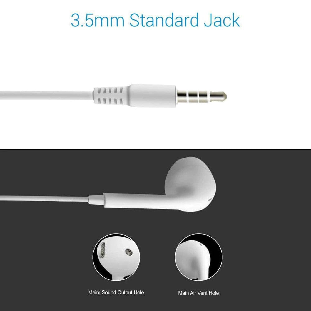 portronics earphones portronics conch beta in-ear wired earphone    