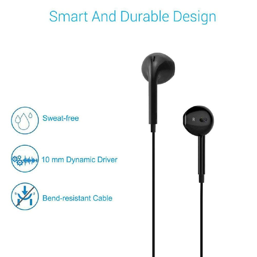 portronics earphones portronics conch beta in-ear wired earphone    #color_black