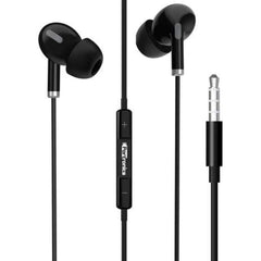 Portronics In-Ear Wired Headphones Black Portronics Conch Delta In-Ear Wired Earphone
