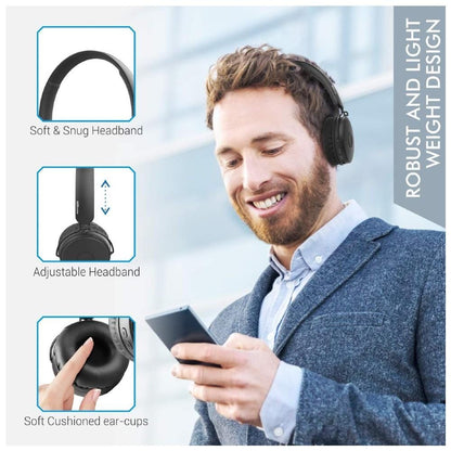 portronics on-ear wireless headphones portronics muffs m wireless bluetooth 5.0 stereo on-ear headphones   