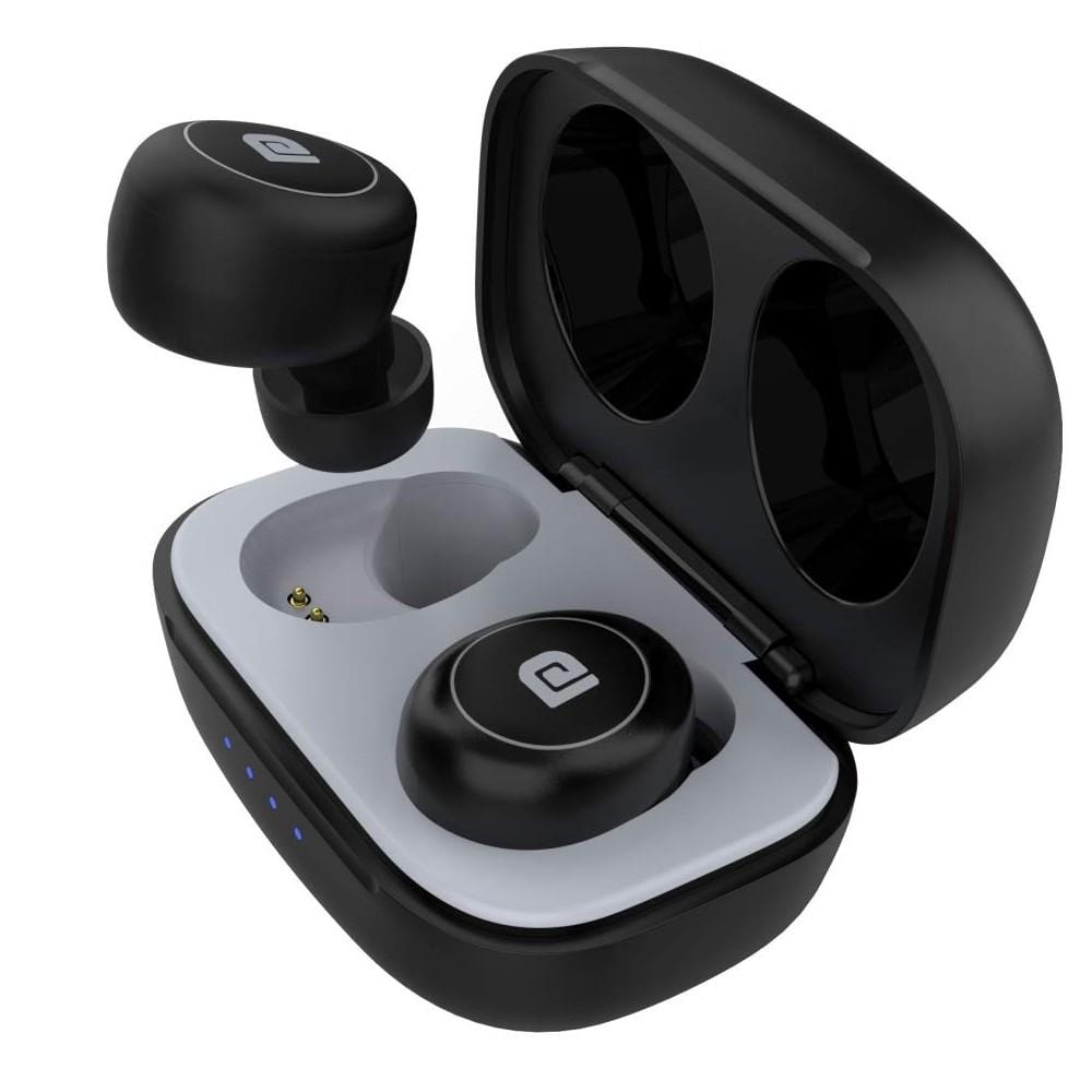 portronics true wireless in-ear headphones black-grey portronics harmonics twins mini small size hd true wireless stereo headphones   