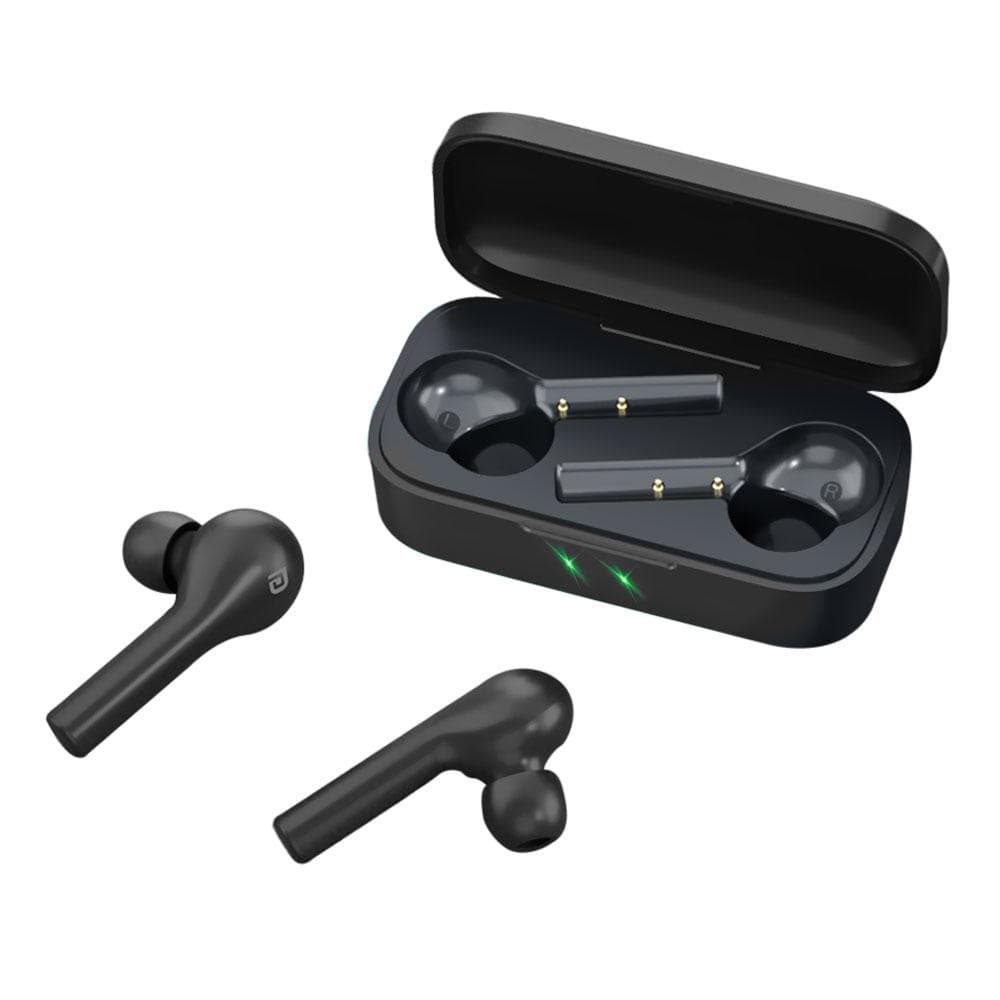 Portronics True Wireless In-Ear Headphones Portronics POR-1050 Harmonics Twins II True Wireless Stereo Bluetooth Earbuds- Black