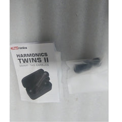 Portronics True Wireless In-Ear Headphones Portronics POR-1050 Harmonics Twins II True Wireless Stereo Bluetooth Earbuds- Black - Open Box B Stock