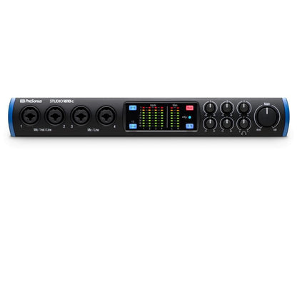 Presonus Audio Interfaces PreSonus Studio 1810 c Portable Ultra-High Versatile Usb C Audio Interface With Headphone, Polishing Cloth & Cables Bundle
