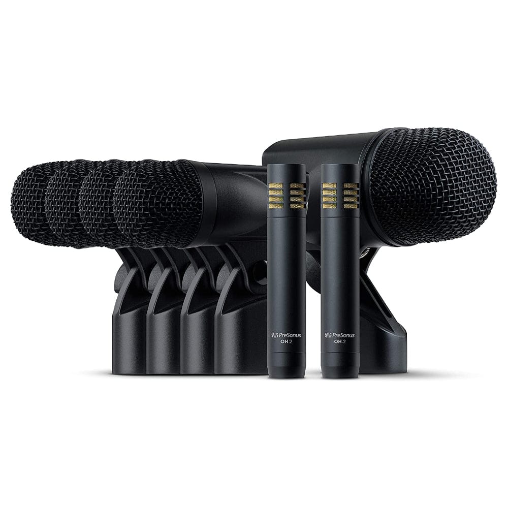 presonus drumkit microphones black presonus dm-7 7-piece drum microphone set   