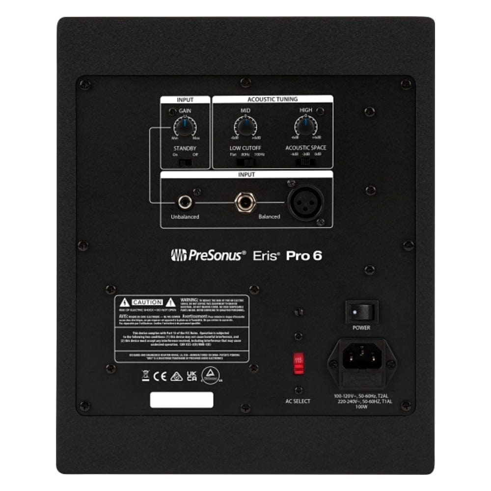 Presonus Monitor Speakers Black Presonus Eris Pro 6 2-Way Biamped Active 6.5-Inch Coaxial Studio Monitors